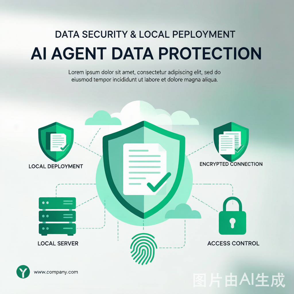 AI Agent数据安全方案对比——5种方案的盾牌安全等级示意图